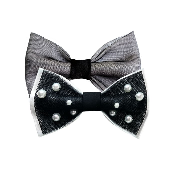 Kombinacija mašne sa perlama i mašne od tila